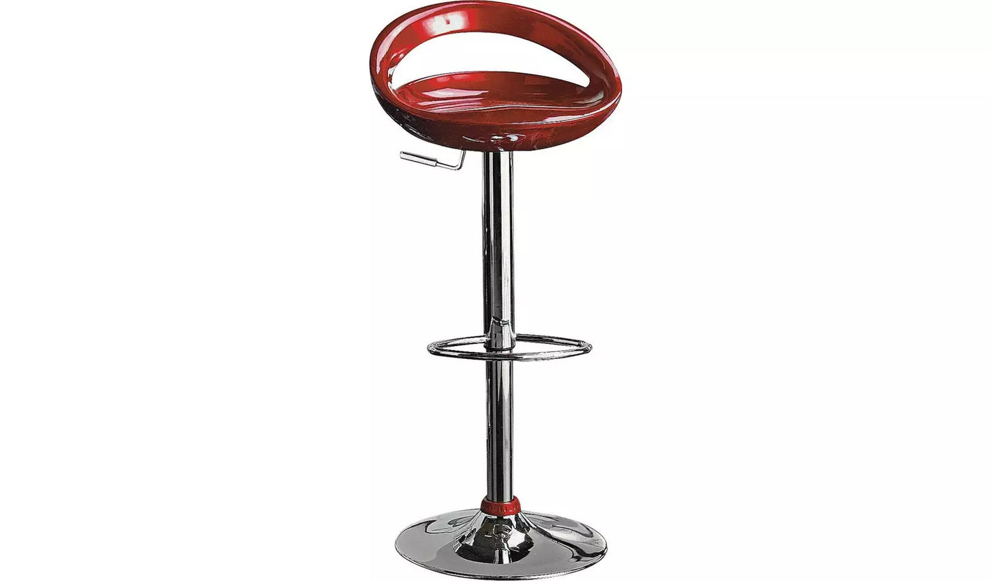 Assembled Ottawa Gas Lift Bar Stool - Red